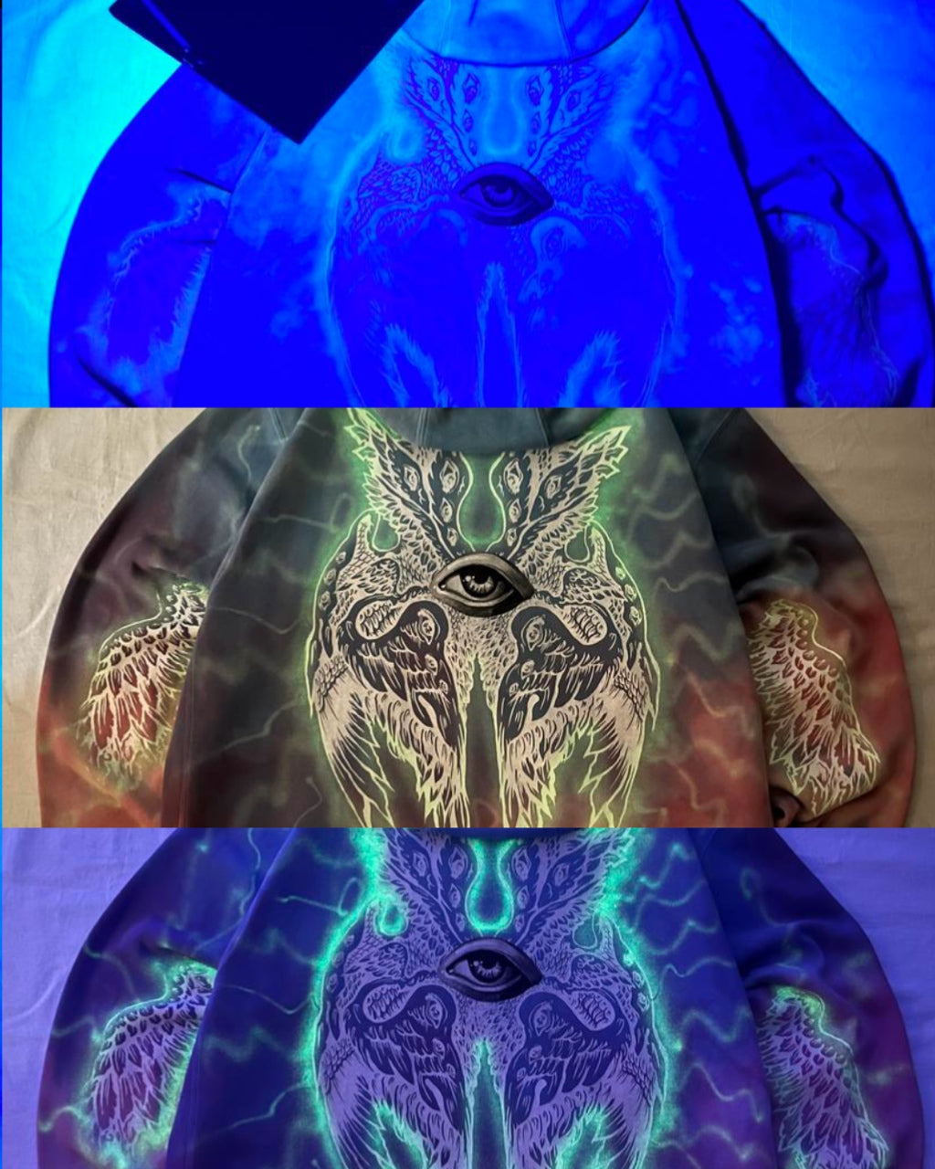🪼 Hidden Glow — UV-Reactive Artwork (Experimental Upgrade)